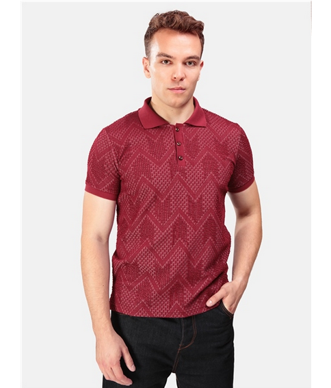 Collectif Menswear Pablo Polo Shirt burgundy